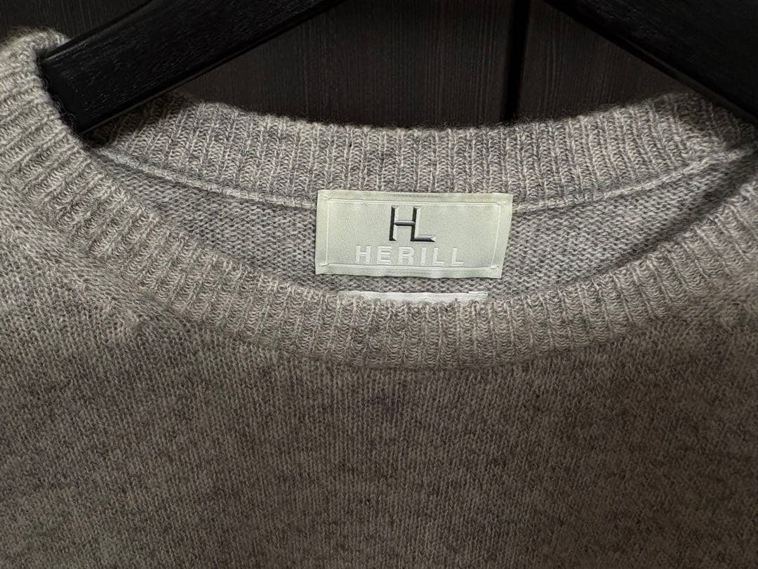 【値下げ不可】ヘリル herillカシミヤ　ホールガーメントニット サイズ3