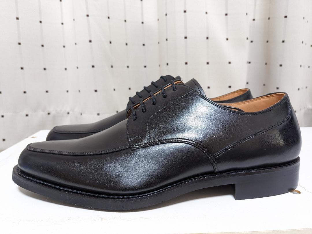 未使用品 スコッチグレイン F-0345 Uチップ レザー シューズ 24.5