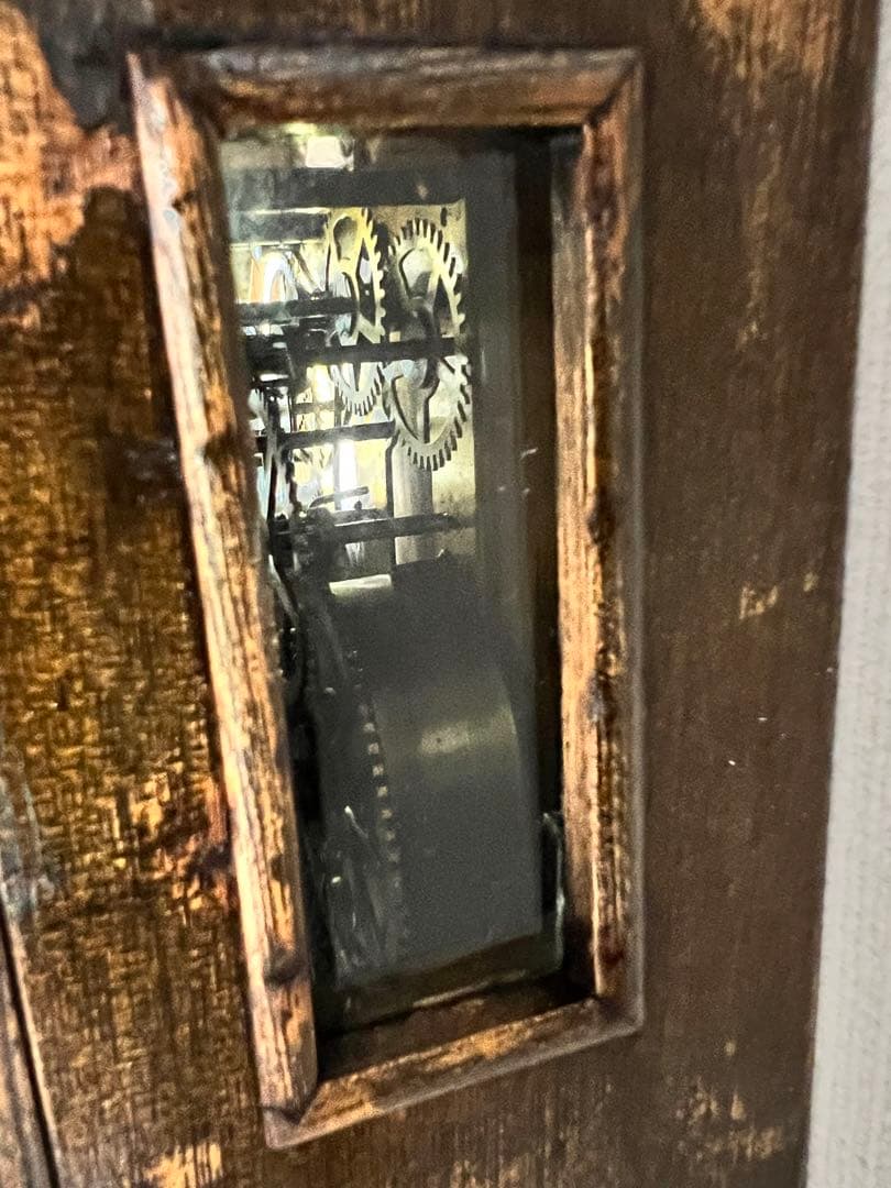 振り子時計TRADA H MARK ゼンマイ掛け時計柱時計ボンボン時計古時計動品