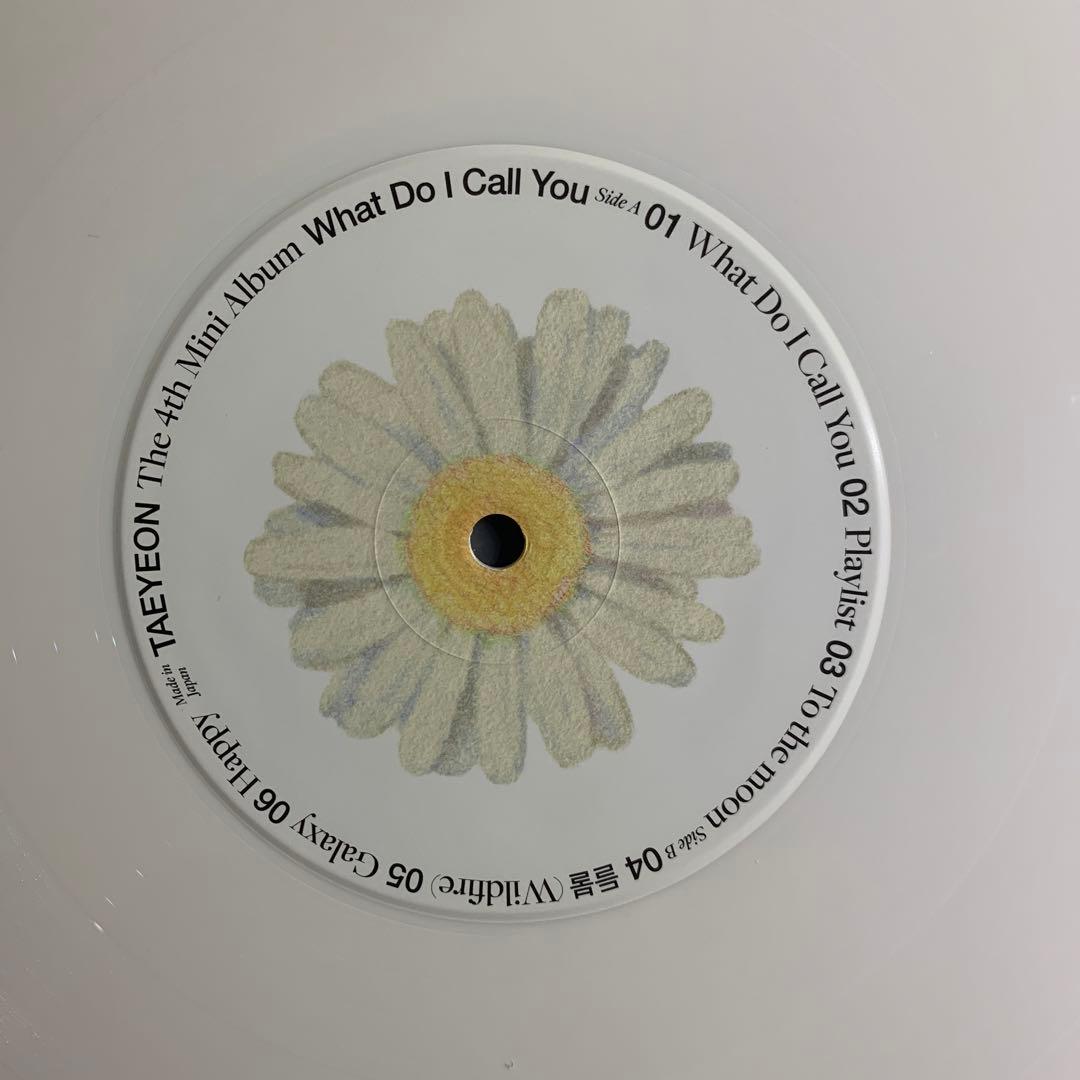 TAEYEON / WHAT DO I CALL YOU レコード初回限定盤