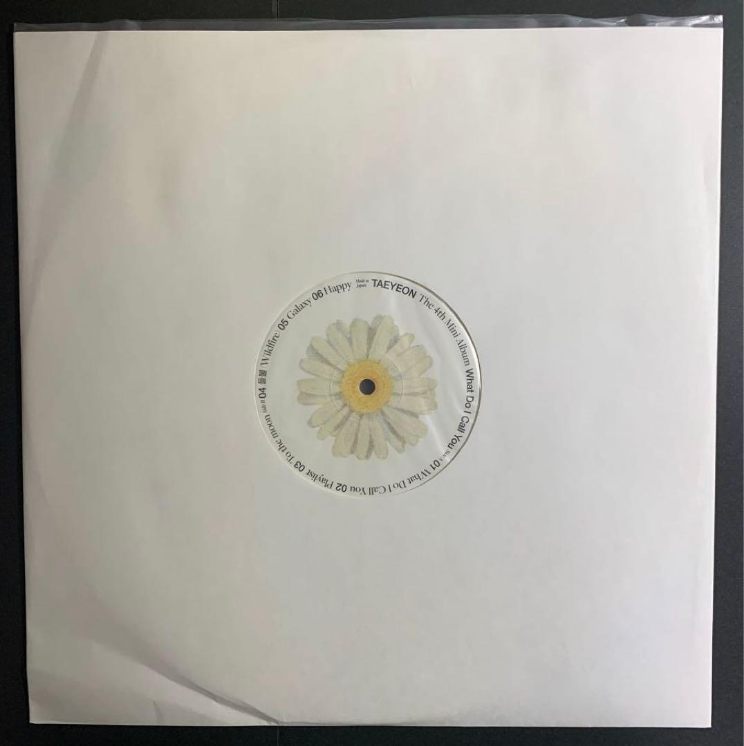 TAEYEON / WHAT DO I CALL YOU レコード初回限定盤