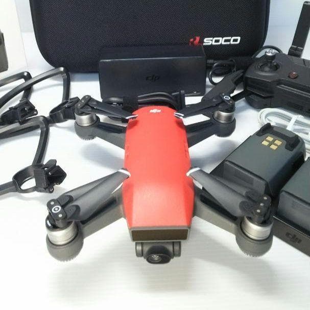 ドローン DJI Spark フルセット（赤）