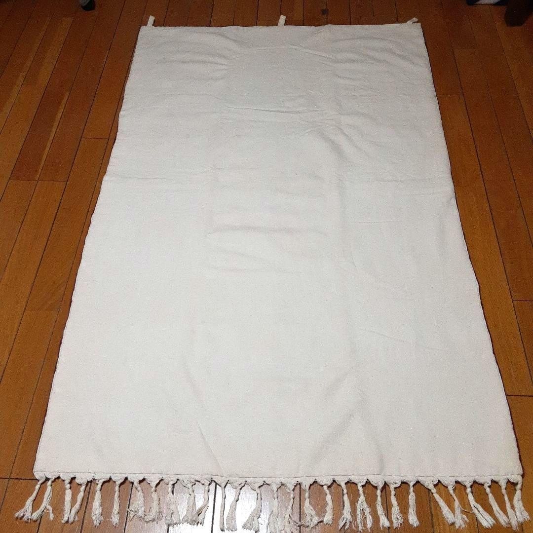 ヴィンテージラグ　カシミールアリ刺繍 タペストリー　手刺繍　マルチカバー　一点物