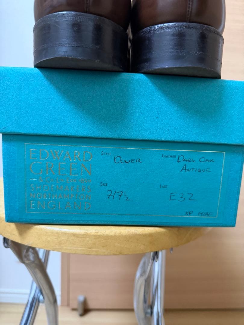 美品❗️人気色‼️エドワードグリーン ドーバー UK7 ダークオーク