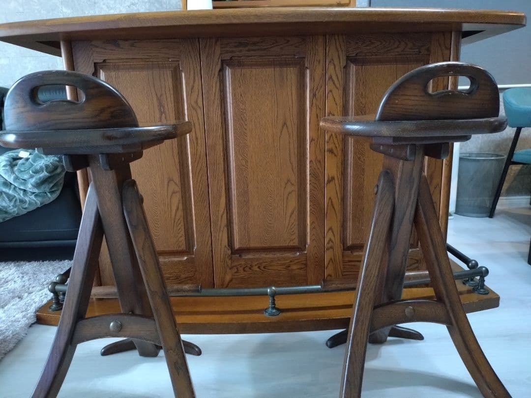 「ライチ」アンティーク　ホームバーカウンター（引き取り＆発送相談）