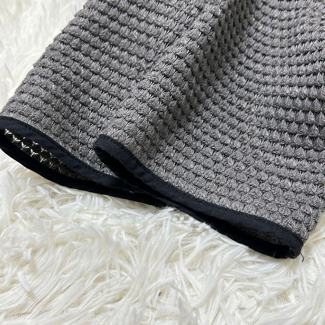 シアントーキョー　BIGワッフルトリミングドルマンJK グレー　25AW フリー