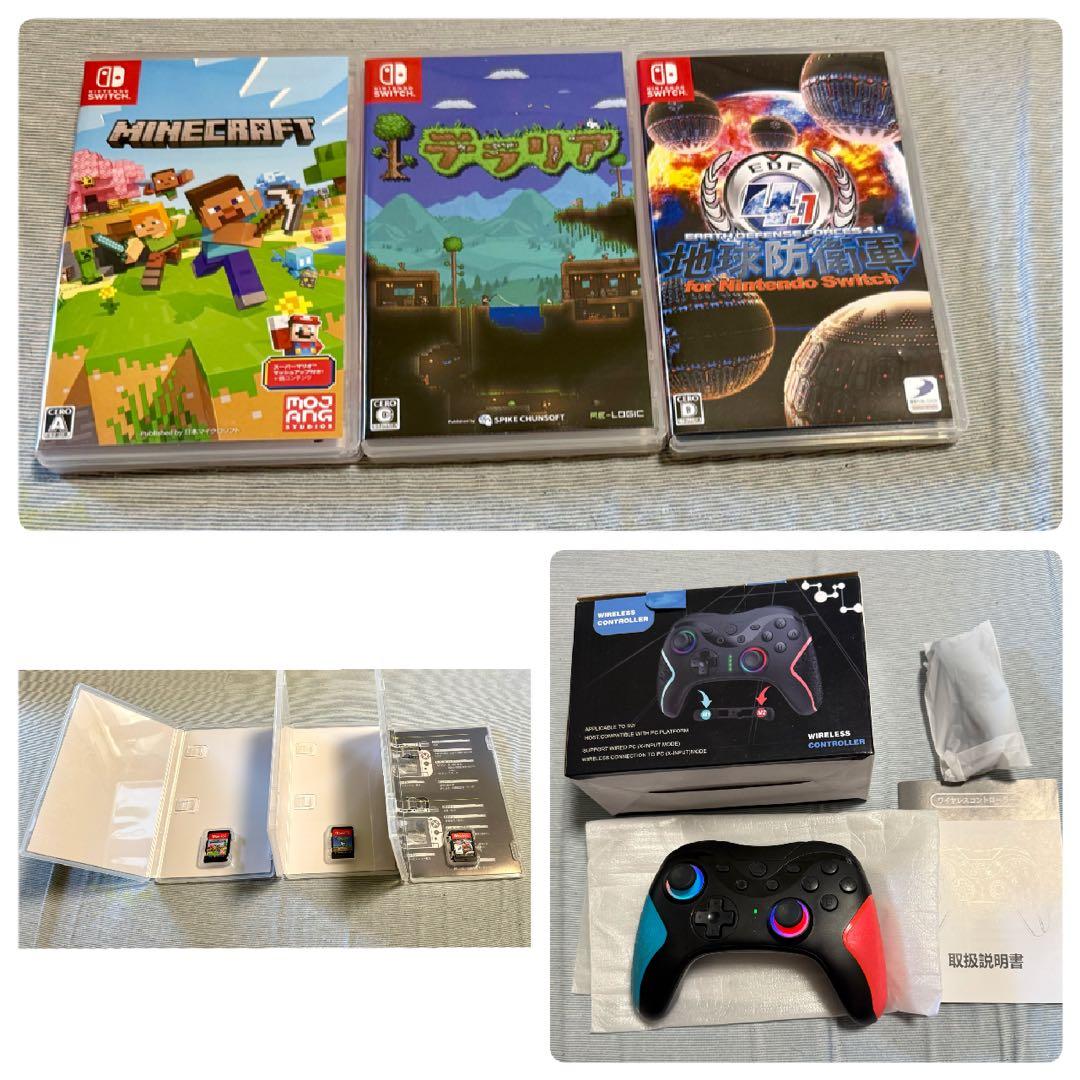 Nintendo Switch 本体グレー 、ゲームソフト3本付き