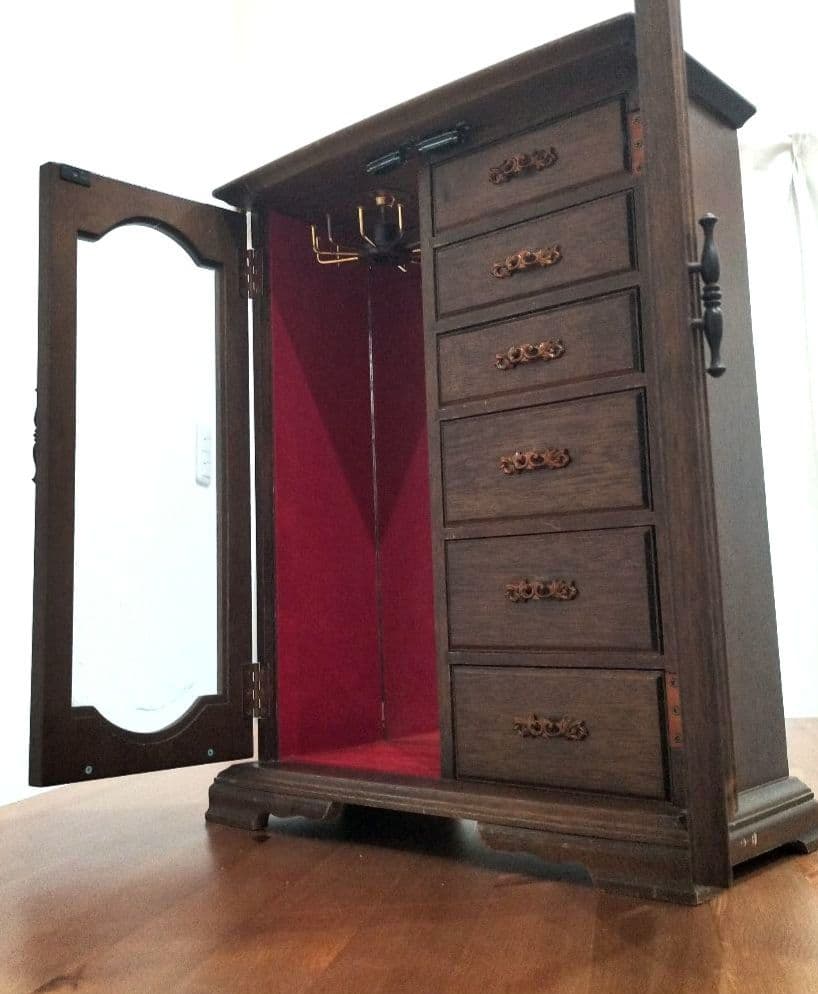 木製 ヴィンテージ ジュエリーボックス