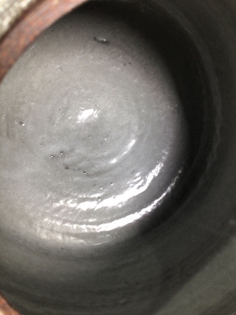 Ｎ９６６　水指　『光山造』『三島手』『丸形水指』　共箱　茶道具