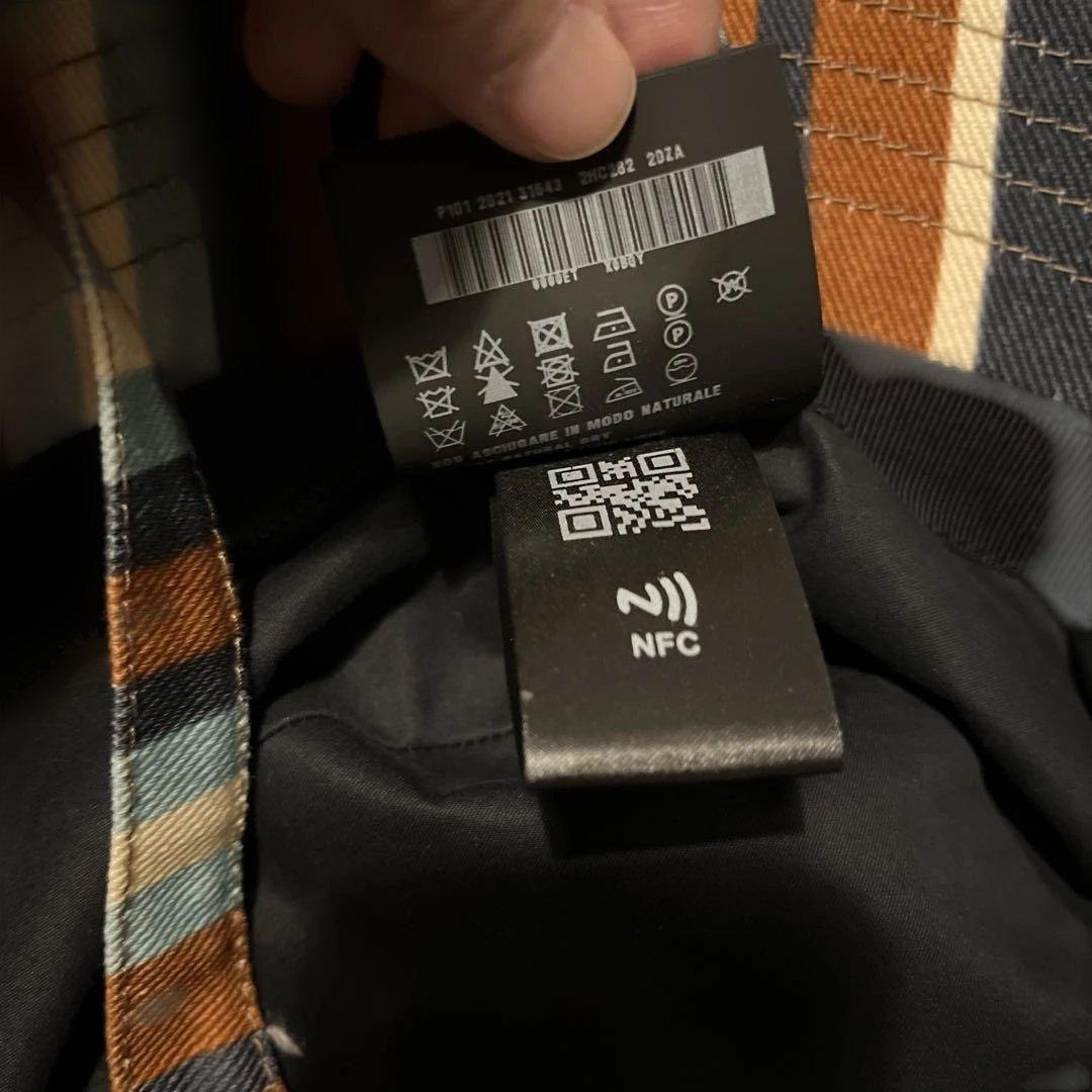 PRADA バケットハット ストライプ