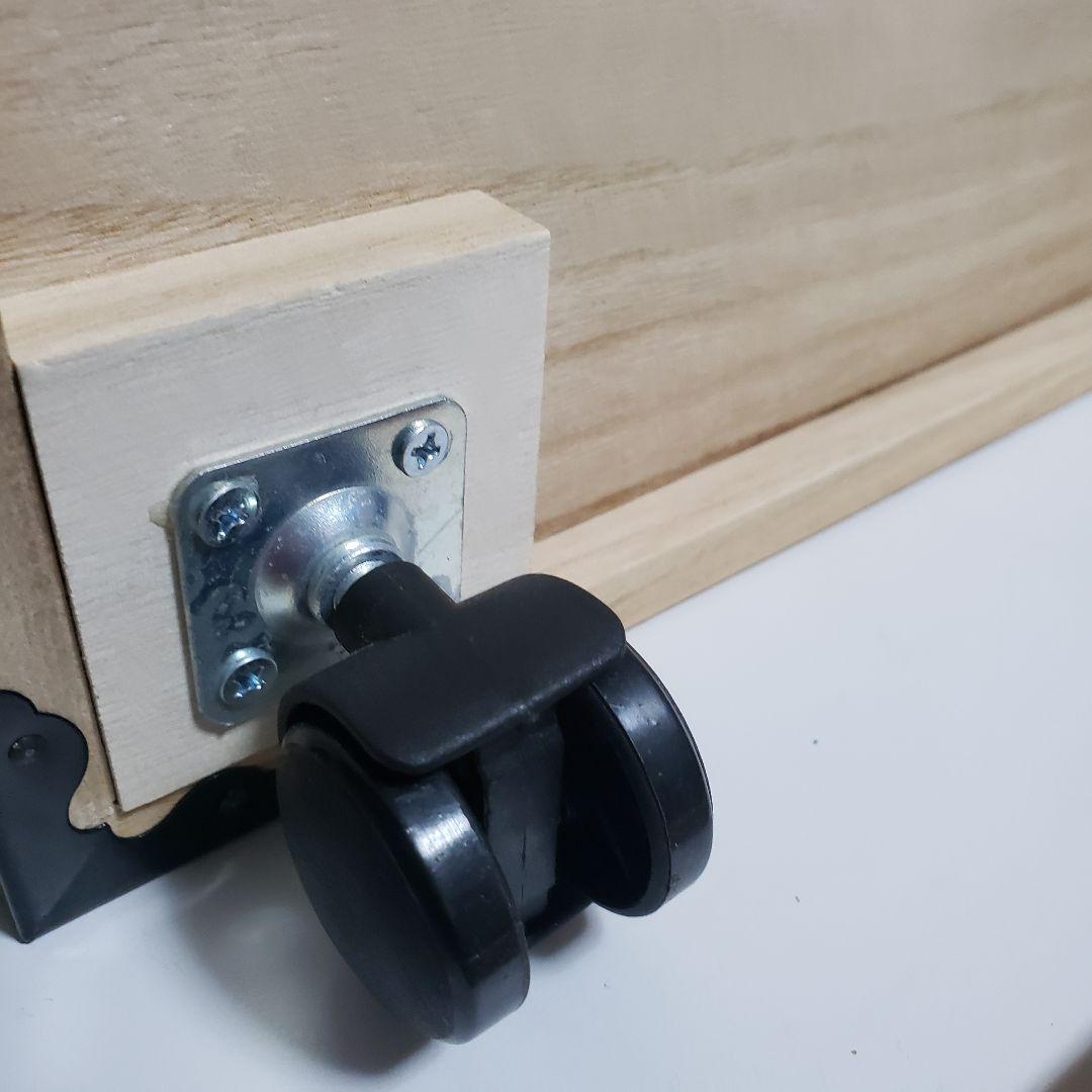 米びつ 桐 10kg 越後の米蔵 キャスターはスムーズ、マス付き　昭和レトロ