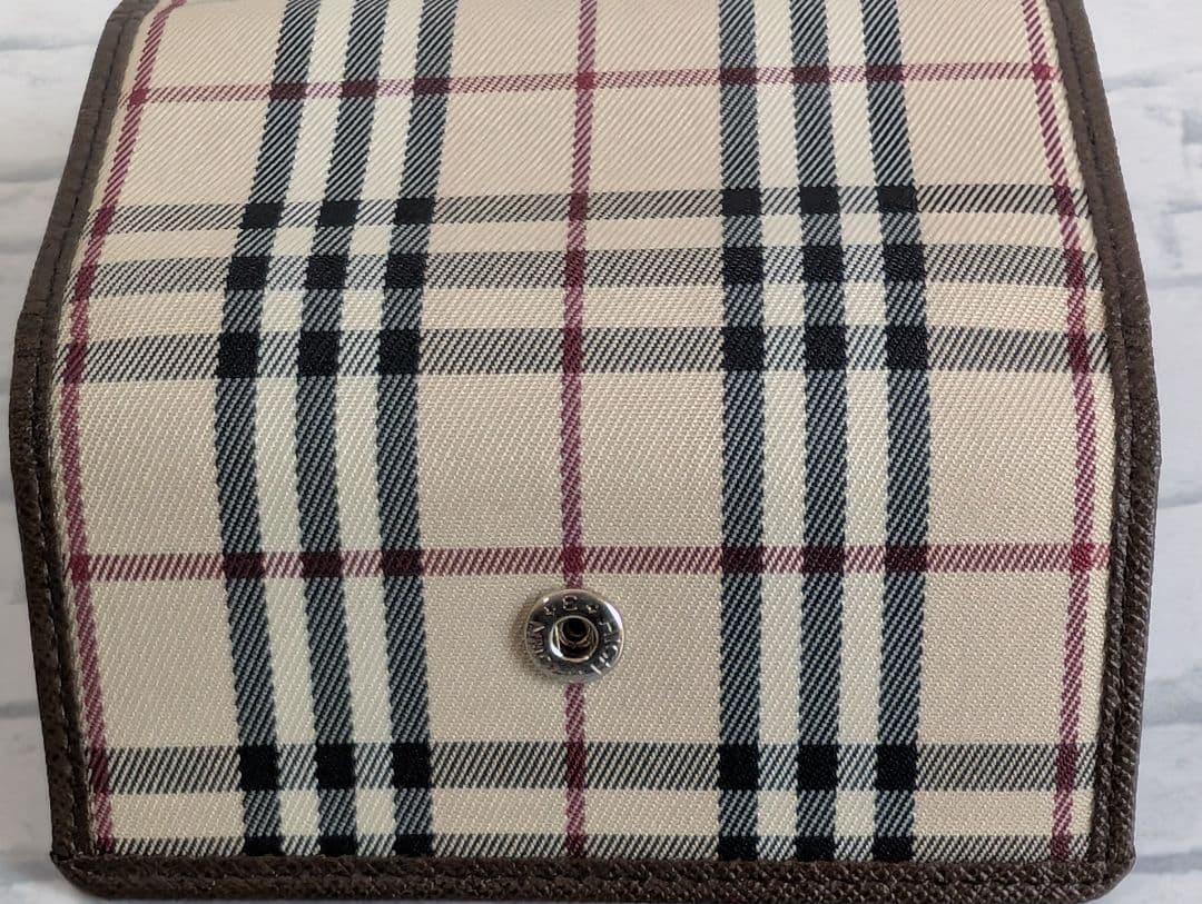 【新品未使用箱付き】BURBERRY5連キーケースノバチェックベージュ×ブラウン