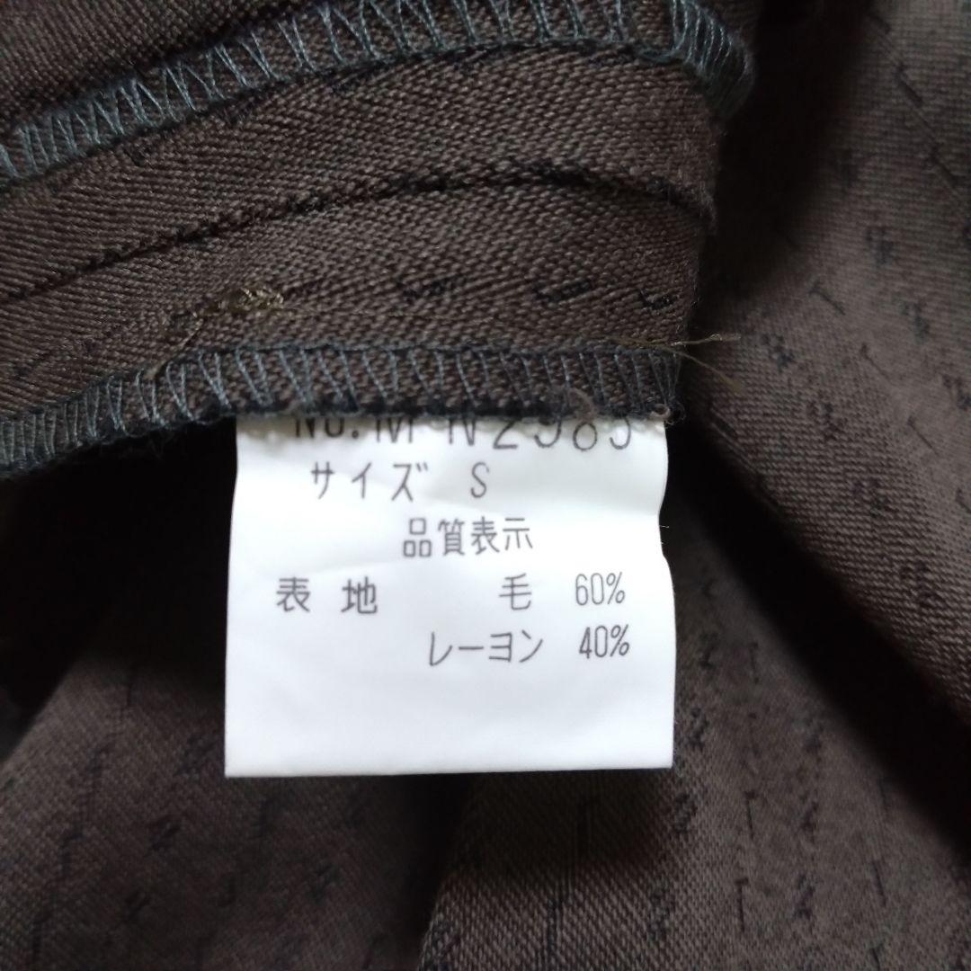 ニコル ダブルスーツ セットアップ ブラウン ウール ヴィンテージ S