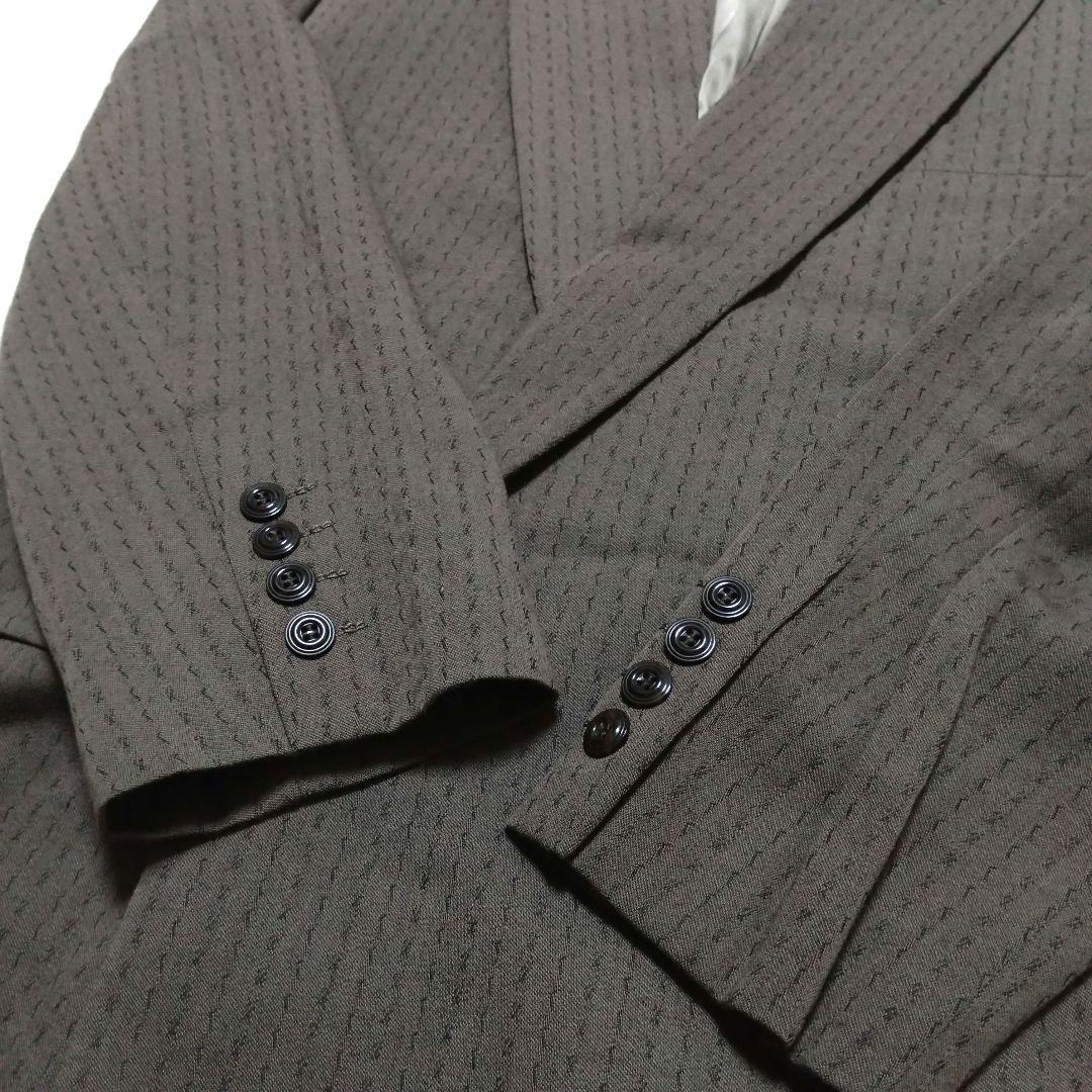 ニコル ダブルスーツ セットアップ ブラウン ウール ヴィンテージ S