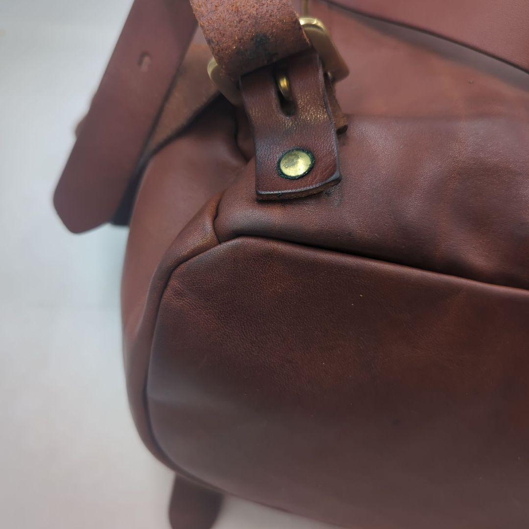 美品 スロウ SLOW ダブルオイル リュック レザー ブラウン バックパック