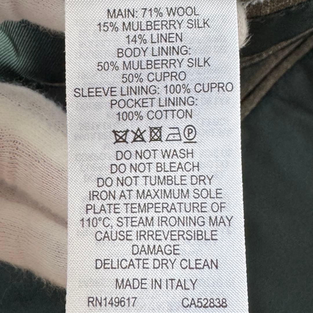 dunhill ダンヒル リネン 混 ジャケット セットアップ スーツ L〜XL