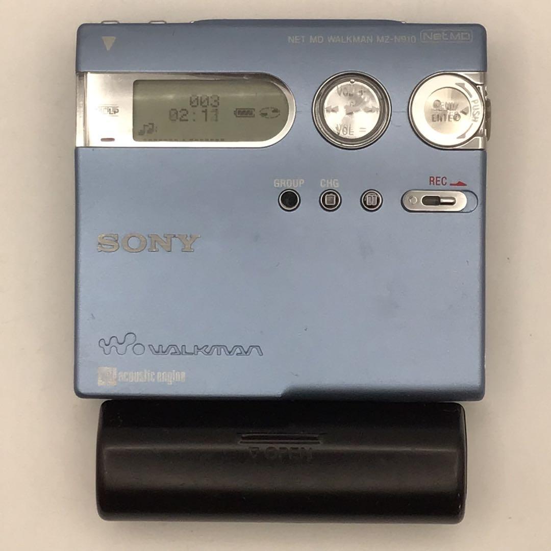 SONY MZ-N910 MD WALKMAN ソニー MDウォークマン ブルー
