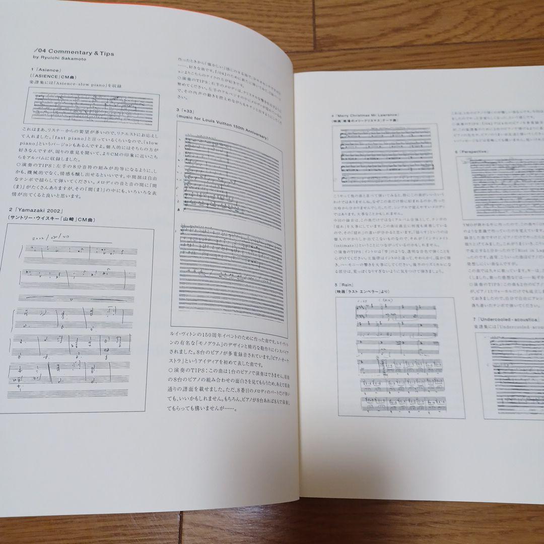 【オリジナル版】坂本龍一　RYUICHI SAKAMOTO/04 楽譜　スコア