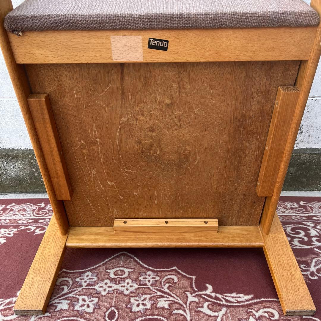天童木工 Tendo◾️肘掛けアーム付き シングルソファ 1Pソファ 木製家具