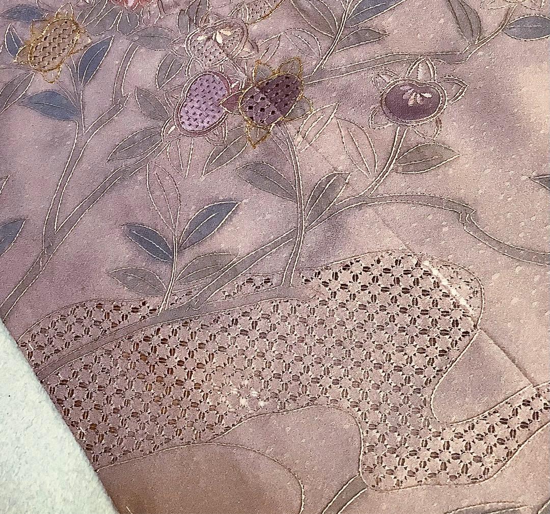 新品正絹訪問着中国三大刺繍　スワトウ刺繍　汕頭刺繍　相良刺繍　総刺繍⑨