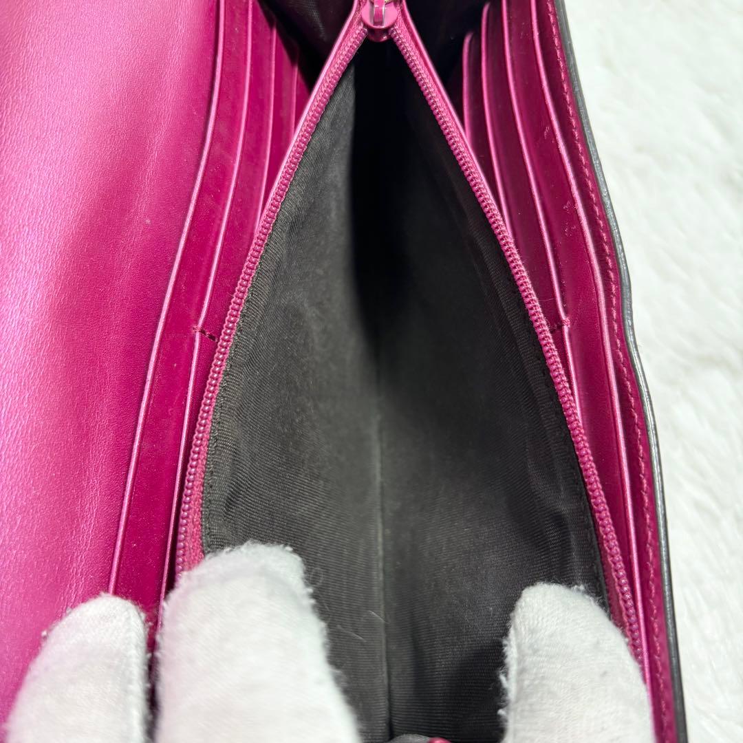 ✨美品✨ グッチ シマ インターロッキング ラブリーハート 長財布 エナメル