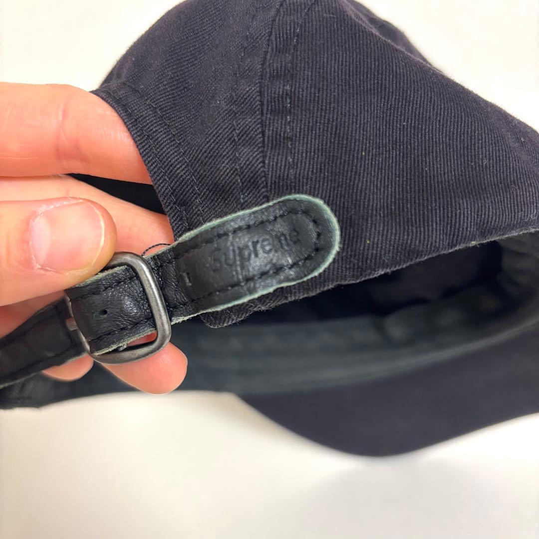 【used】supremeウォッシュドチノツイル キャンプキャップブラック黒
