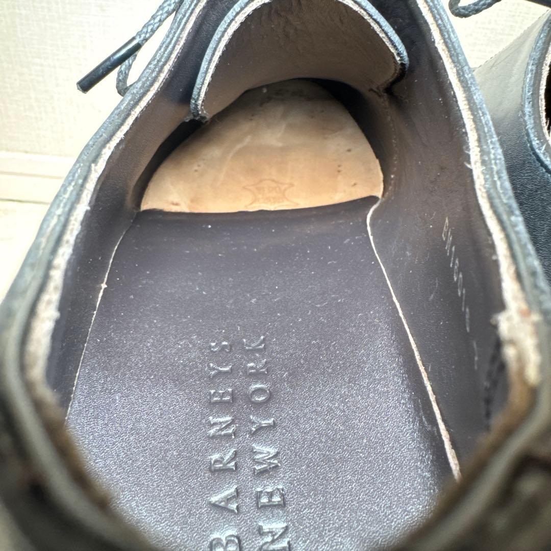 13 極美品　バーニーズニューヨーク　革靴　Uチップ　7 25.0 ブラック