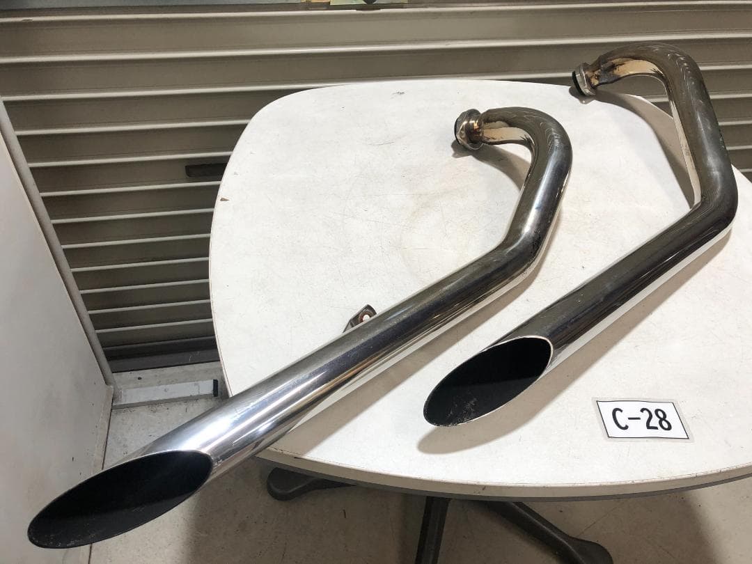 C28　バルカン400　社外ドラッグパイプマフラー