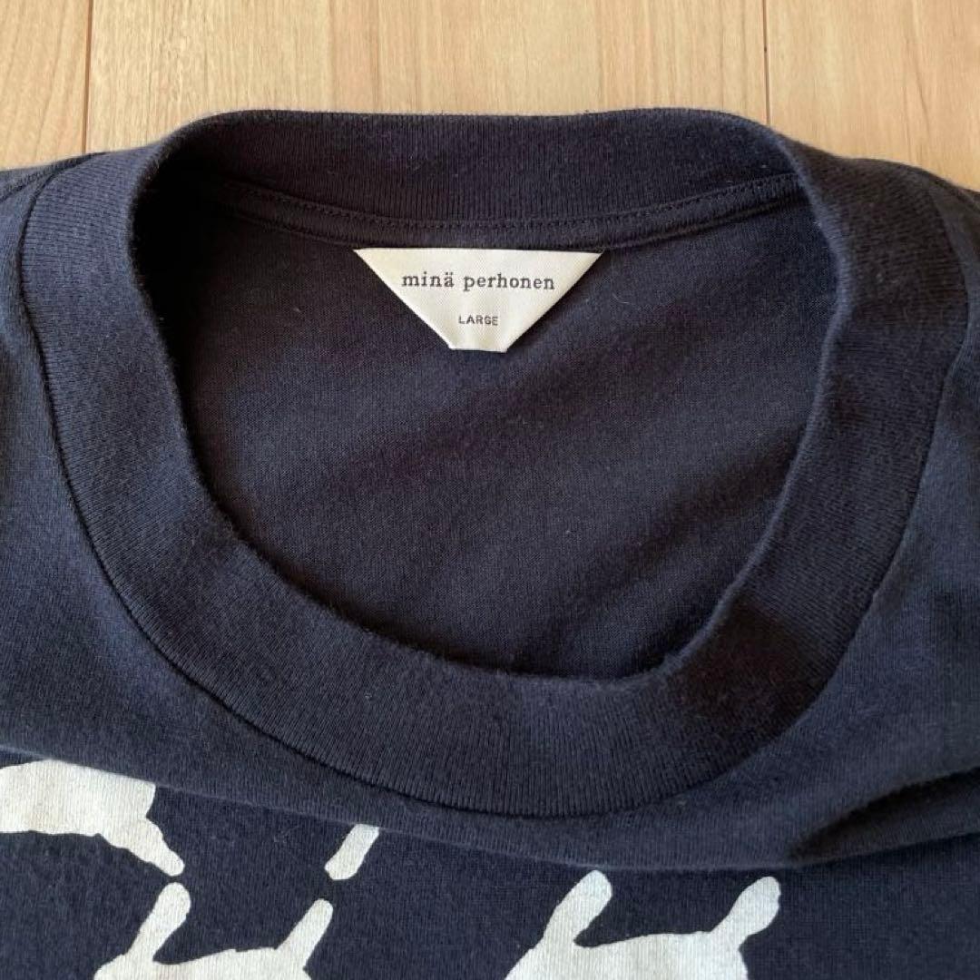 minä perhonen ミナ ペルホネン　長袖カットソープルオーバー　L