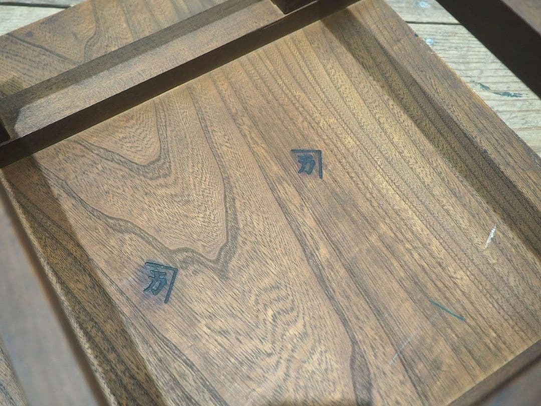 1363 アンティーク 欅のローテーブル　文机　ちゃぶ台　座卓　レトロ　古家具