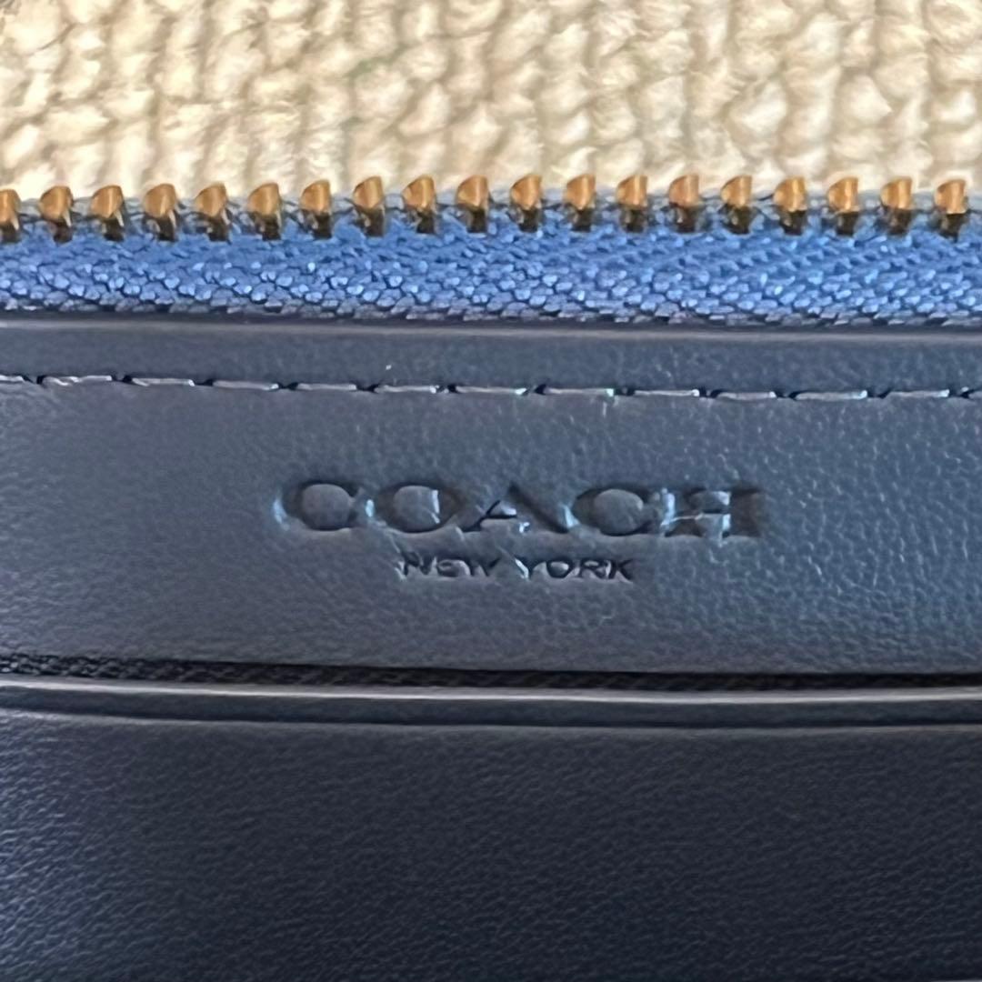 希少✨COACH コーチ デニム ケース 小銭入れ ブルー 財布 美品
