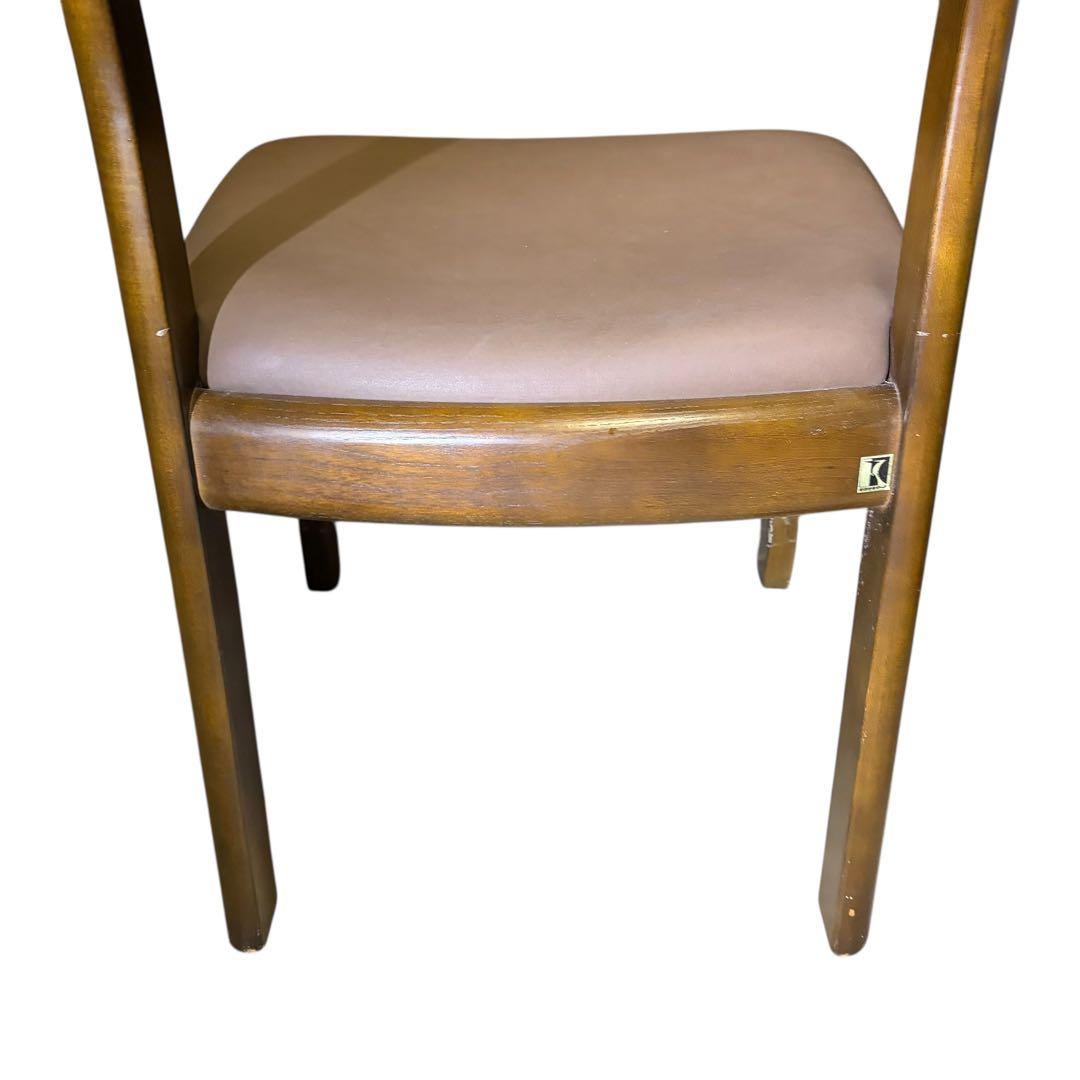 極美品 飛騨産業 ダイニングチェア キツツキマーク 2脚セット①