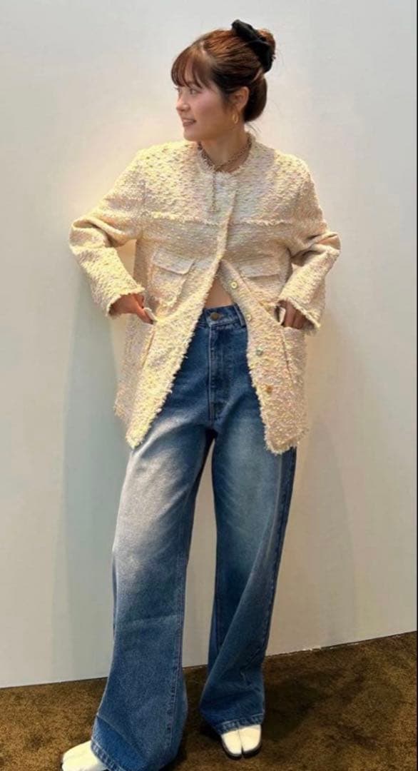 Bibiy. 25AW ELISE TWEED JACKET ツイードジャケット