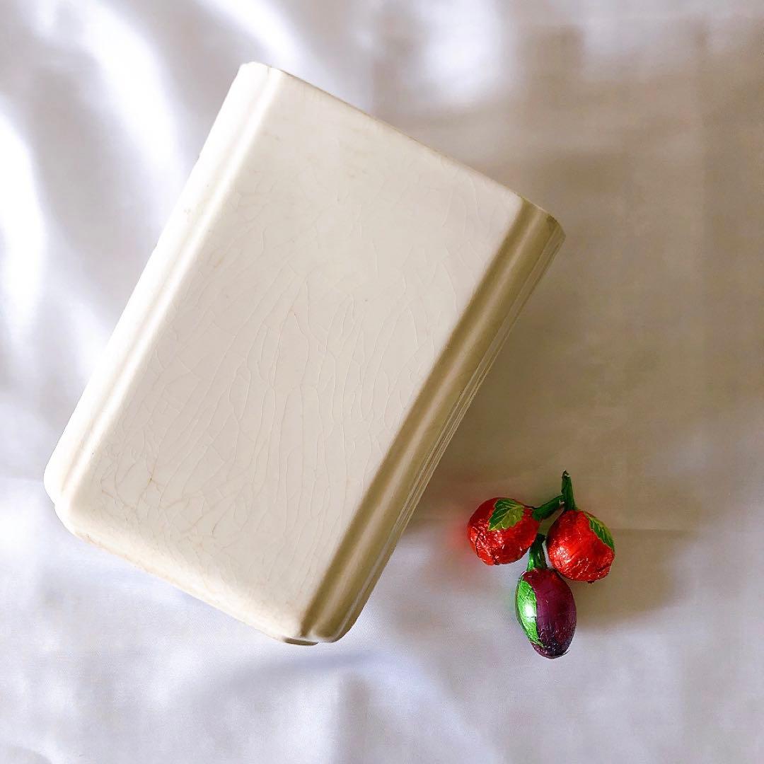 HBCM ベアン クレイユエモントロー バスク柄陶器キャニスタ アンティーク