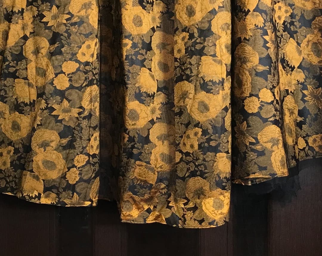 Sサイズ　専用　　アンティークゴールドの気品♡編み上げリボンイブニングドレス♡L