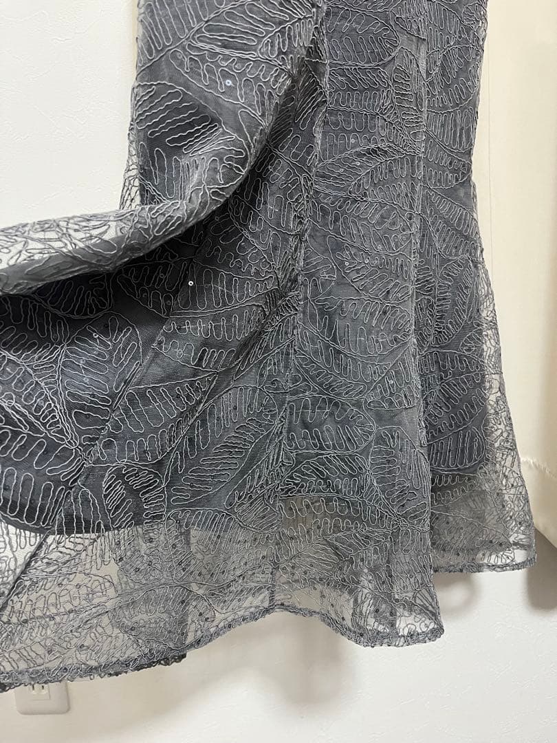 LEJA2WAYオフショルダーパフスリーブバリエマーメイドワンピースロングドレス