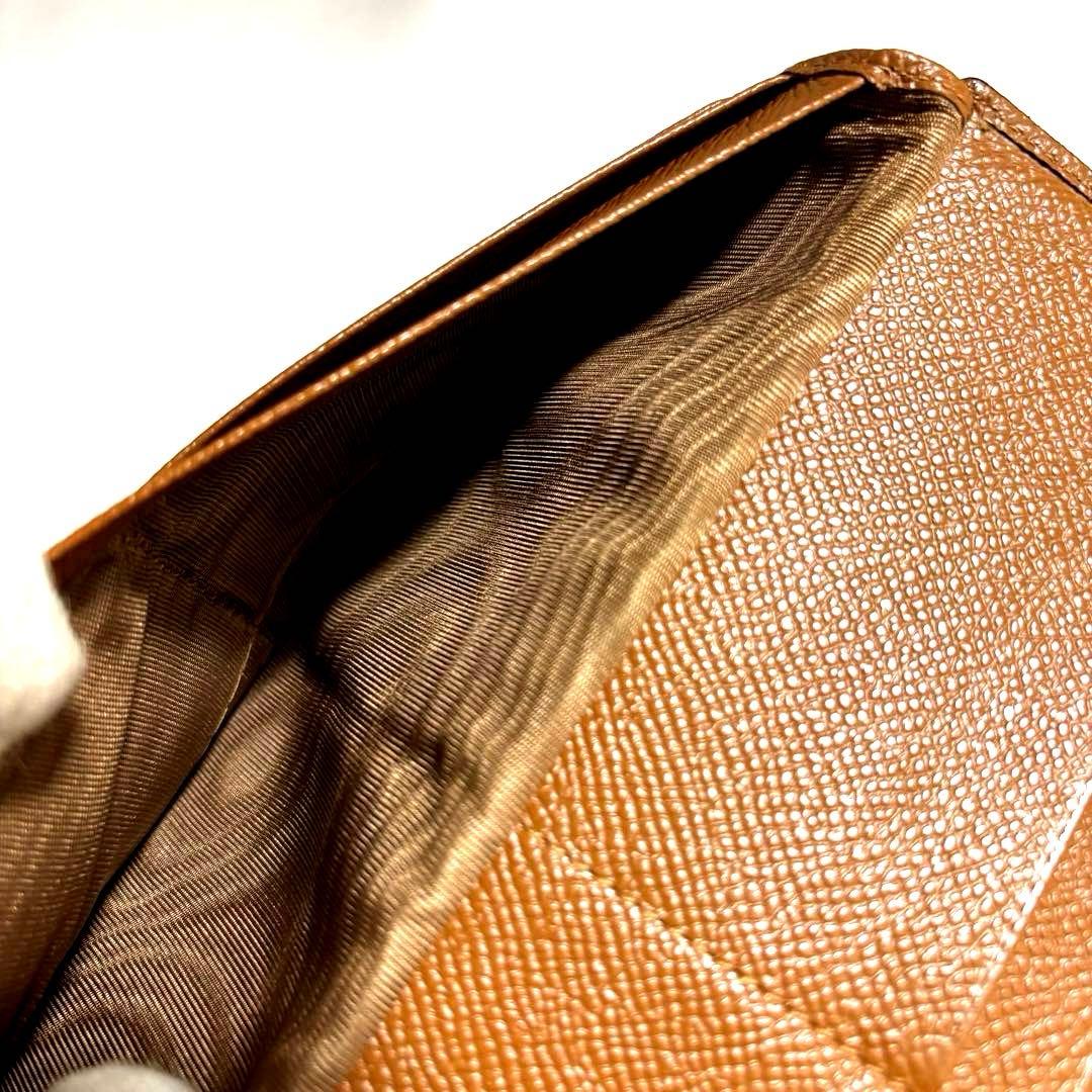 。。 ✨BVLGARI ブルガリ◆ブラウン◆グレインフルレザー◆長財布