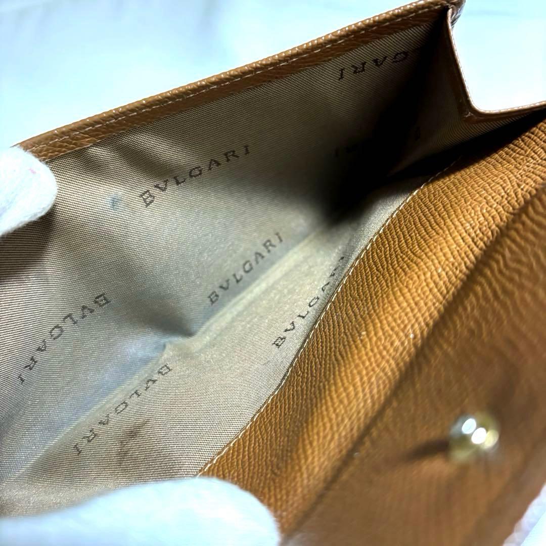。。 ✨BVLGARI ブルガリ◆ブラウン◆グレインフルレザー◆長財布