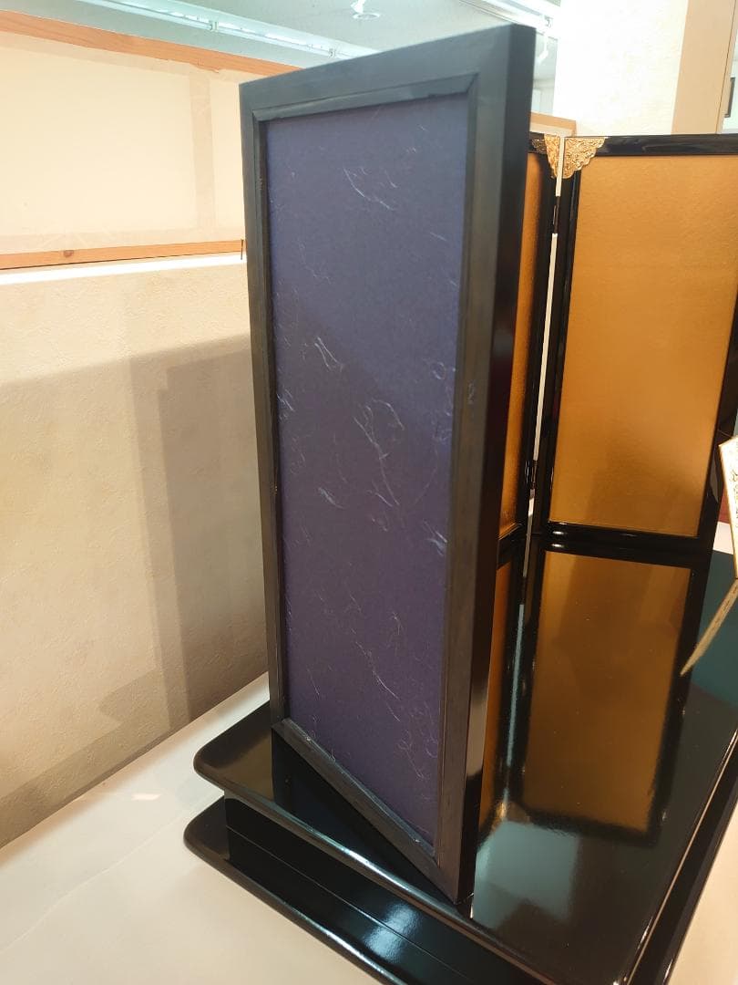 ●新品●　日本伝統工芸品金沢箔　金箔押屏風セット