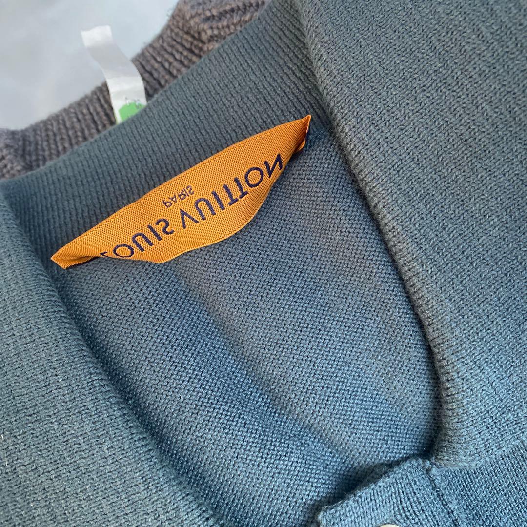 値下げ　Louis Vuitton ネイビー ニット サマープルオーバー