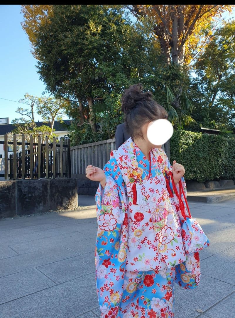 子供用七五三着物セット 花柄