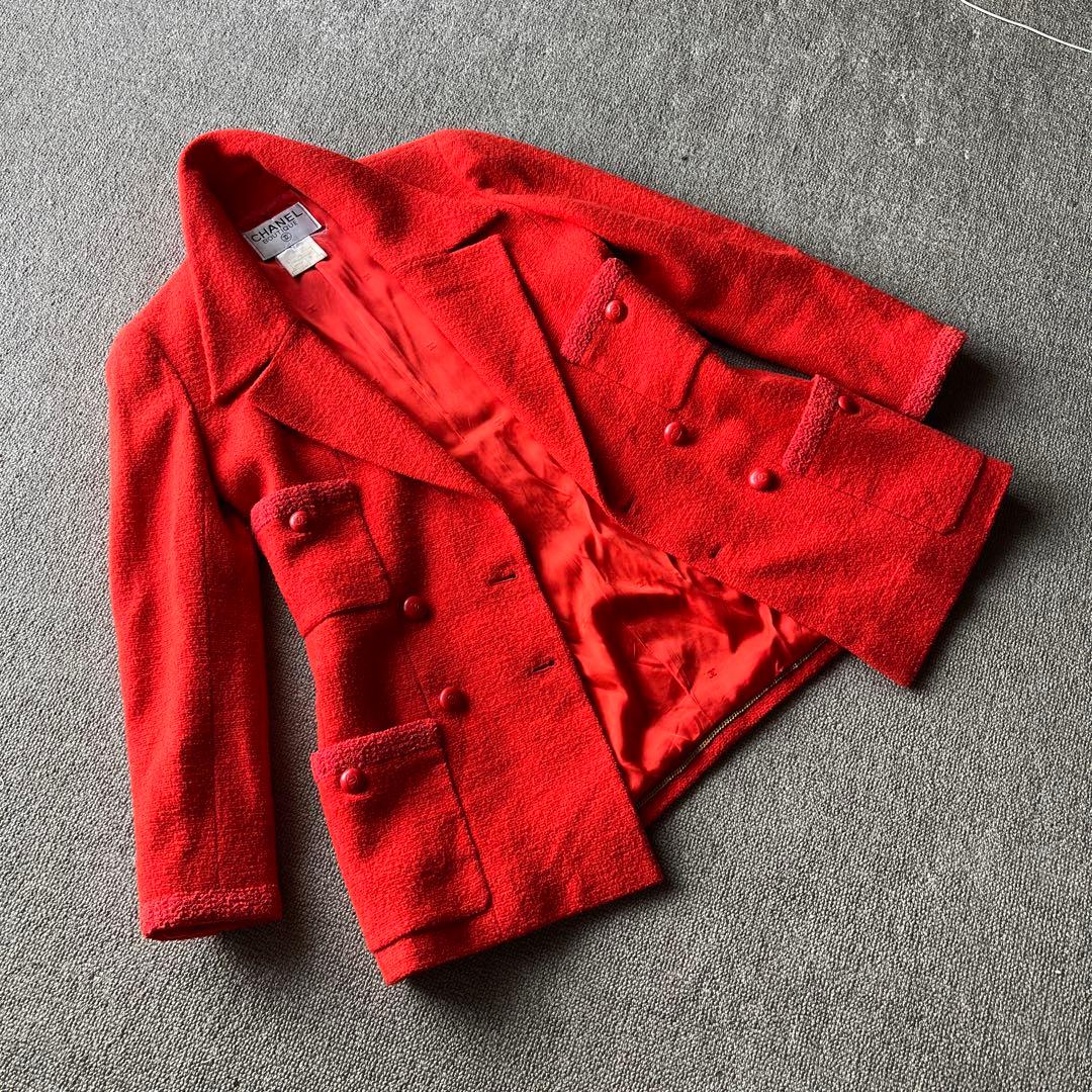 すみれ　処分価格‼️シャネル　鮮やかツイードジャケット