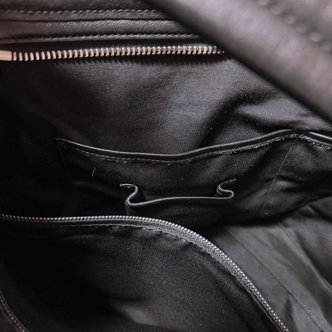 美品　COACH オプアート レザー ショルダーバッグ トートバッグ2way 黒