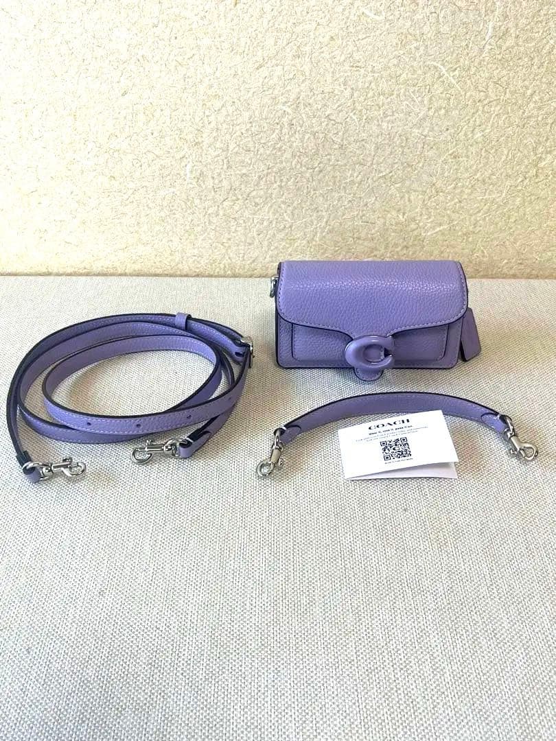 【新品未使用】COACH タビー12 ミニショルダーバッグ パープル 紫