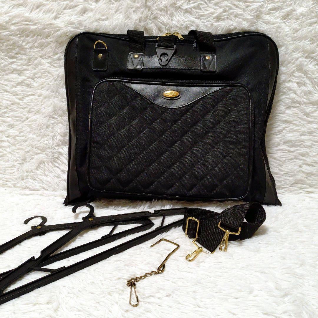 ANADESIGN スーツ入れ ガーメントバッグ ブラック ゴールド 出張