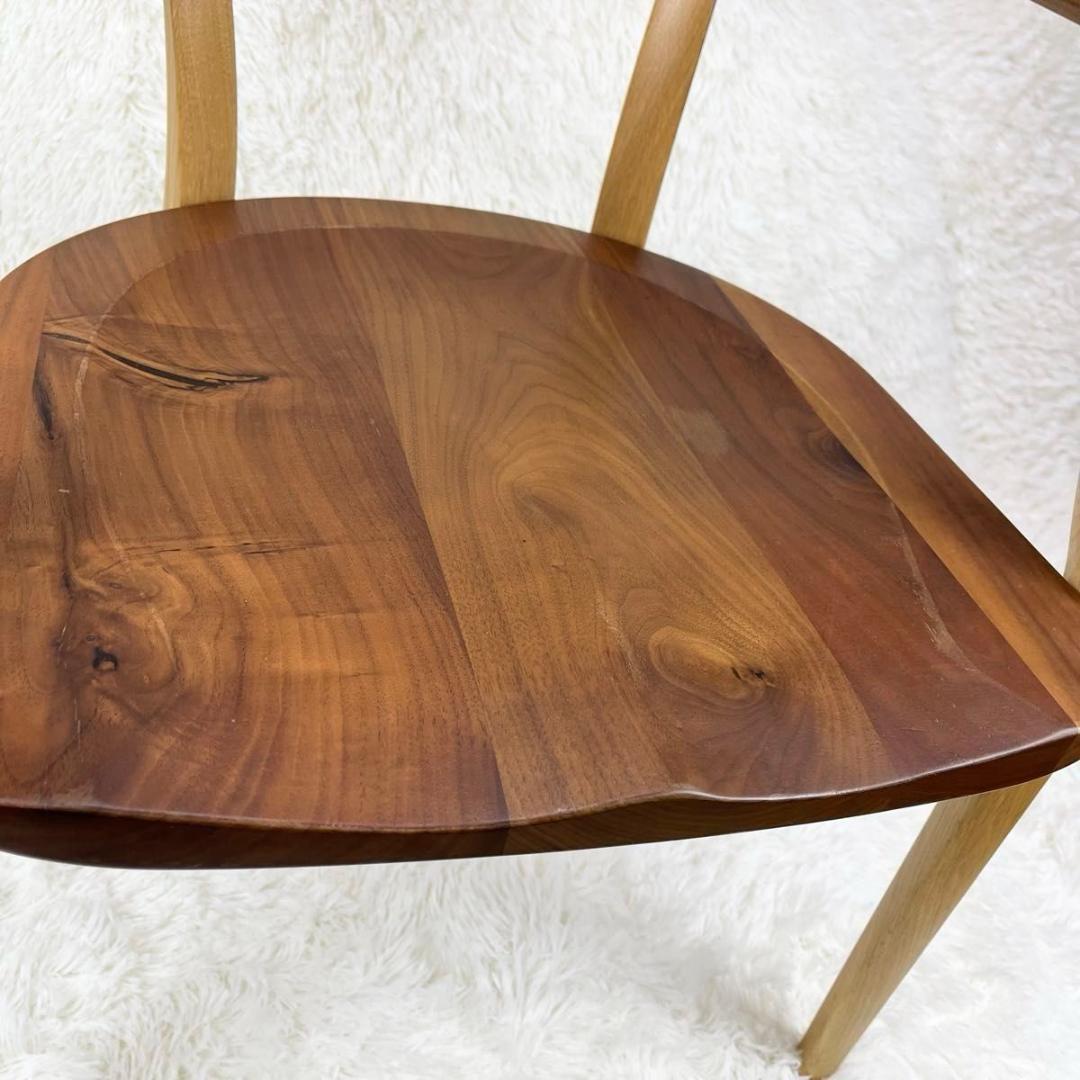 【美品】飛騨家具　イバタインテリア　サイン　アームチェア　DCA-K184