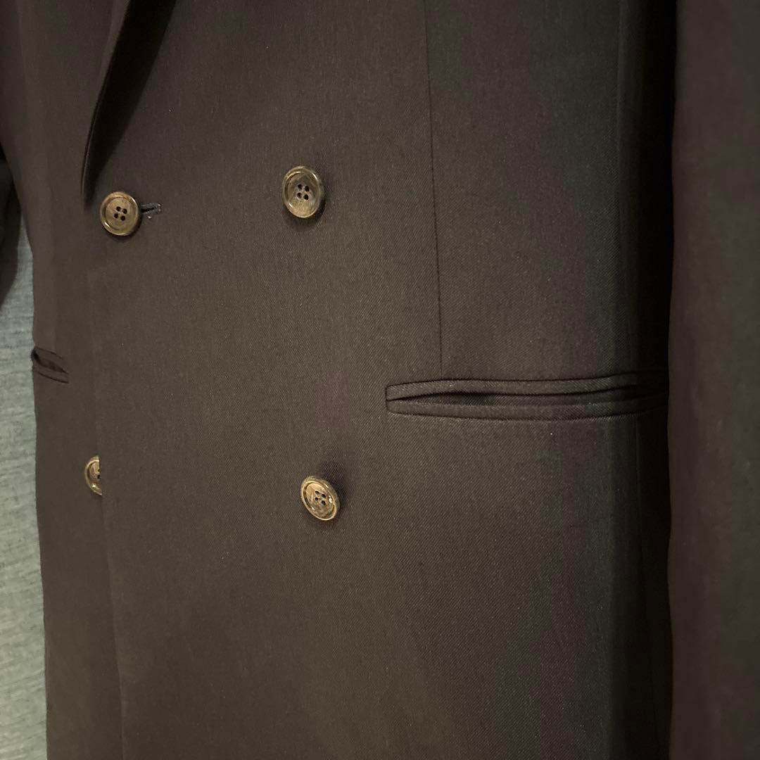 【美品】SUIT SELECT洗えるスーツセット ダブルジャケット&ワイドパンツ