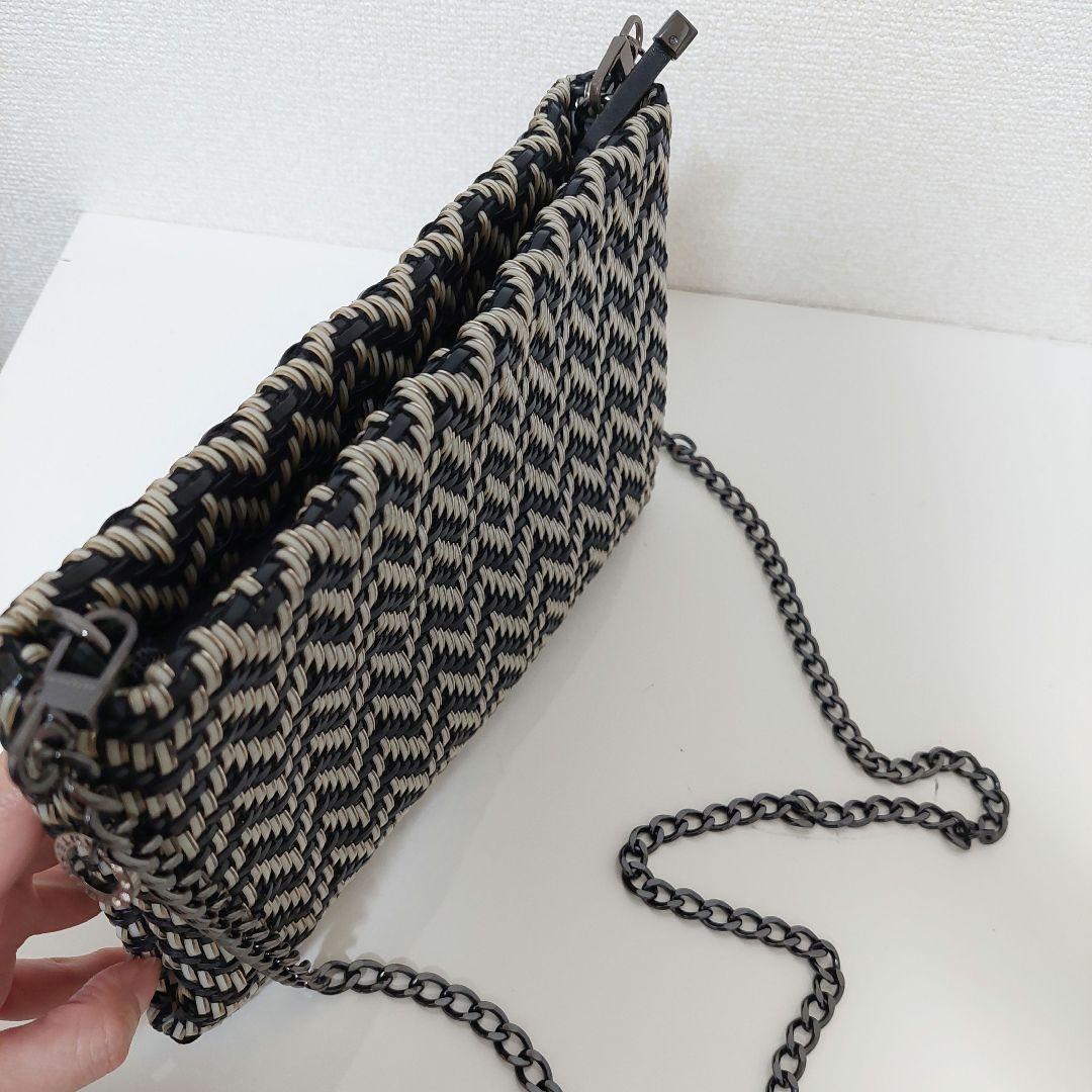 アンテプリマ レテコンワイヤー スモール ヘリンボーン バッグ