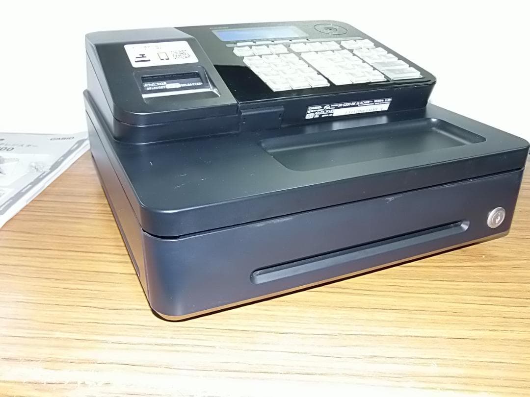 人気の黒2021年製1212設定無料キャッシュレスカシオSR-S200レジスター