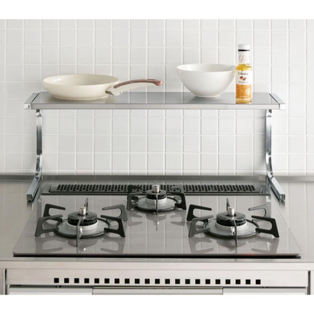 どこでもサポートシェルフ　ステンレス棚どこでもサポートラック 1段デラックス